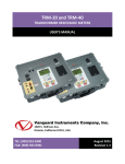 TRM-20/40 User`s Manual - Vanguard Instruments Company, Inc.