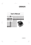 Safety Controller F3SX Series User`s Manual