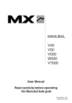MANUBAL V40-V50-V500-W500-V7000 instructions