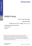 RH850 Family Code Flash Library Type01 User`s Manual