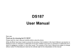 DS187 User manual