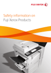 Safety information on Fuji Xerox Products