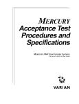 MERCURY Acceptance Test Procedures and Specifications