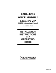 4284/4285 VOICE MODULE