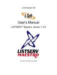 LISTSERV Maestro User`s Manual - L