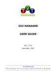 "GUI Manager" User Guide