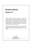 BioAdmin Manual Version 3.1