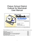 Outlook for Macintosh User Manual