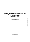 Paragon NTFS&HFS for Linux 9 -