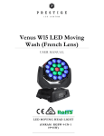 Venus W15 LED Moving Wash (French Lens)