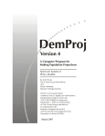 DemProj Manual: a computer program for making