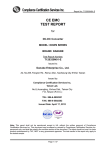 KHWS series test report - danube enterprise co.,ltd.