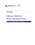 Wireless Cable Modem Gateway