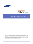 OfficeServ Link User Manual