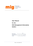 MIG MIS User Manual
