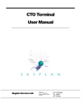 CTO Teminal - User Manual