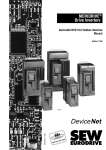 Manual DeviceNet DFD11A Fieldbus interface