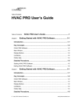 HVAC PRO User`s Guide - HVAC Concepts, LLC / KPS Controls