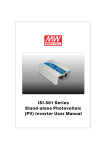 ISI-501 Series Stand-alone Photovoltaic (PV) Inverter User Manual