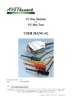 I²C Bus Tool USER MANUAL