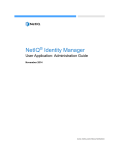 NetIQ Identity Manager User Application: Administration Guide