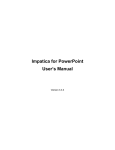 Impatica for PowerPoint User`s Manual