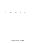 Pinnacle Internet Viewer User`s Manual