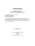 Programming Guide, E4428C/38C ESG Signal Generators