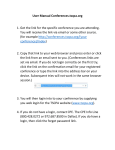 User Manual Conferences.tscpa.org 1. Get the link for the specific