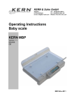 Operating Instructions Baby scale