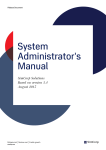 System Administrator`s Manual 5.4