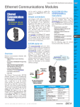 DL205 Ethernet Communications Modules
