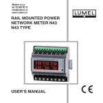 rail mounted power network meter n43 n43 type user`s manual