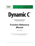 Dynamic C Function Reference Manual