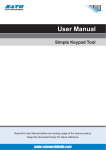 Simple Keypad Tool Instructions - SATO