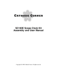SC100E Scope Clock Kit Assembly and User Manual