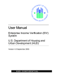 EIV System User Manual - RIM Tenant Screening for Public Housing