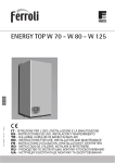 Energy Top W80 – W125 manual