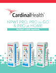 PRO, PRO to GO & PRO at HOME Patient user manual