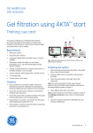 Gel filtration using ÄKTA™ start
