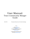 Trace User Manual
