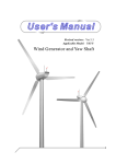 User`s Manual - Residential Wind Turbines