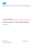 Vehicle Tracking User Manual (HAT