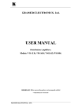 User Manual for Distribution Amplifiers - AV-iQ