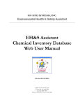 Chemical Inventory Web User`s Manual