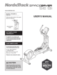 View the NordicTrack SE9i SpaceSaver user manual