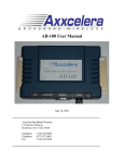 AB-100 User Manual - Winncom Technologies