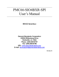 PMC66-SIO4BXR-SPI User`s Manual