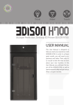 USER MANUAL - Home - EDISON 3D Printers