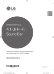 OWNER`S MANUAL 4.1 ch Hi-Fi Sound Bar